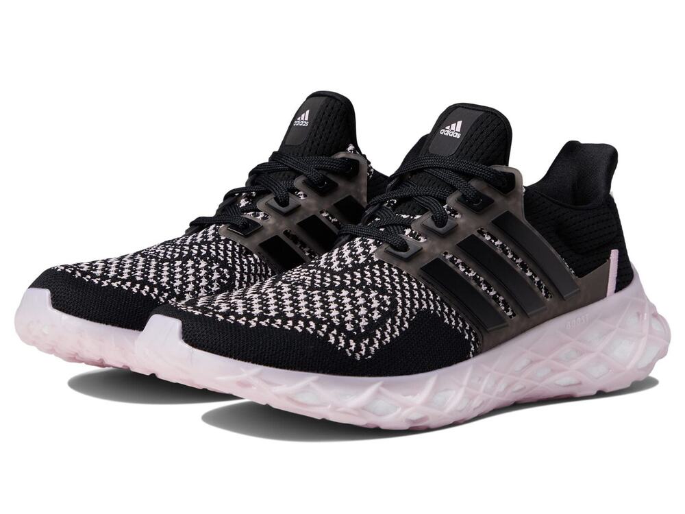 Adidas Ultraboost Web DNA Women's Running Shoes Black/Black/Clear Pink Size 6